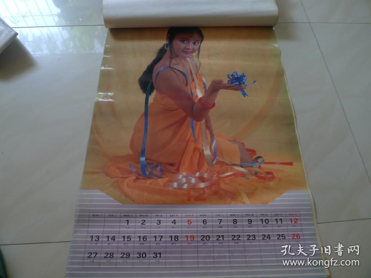 1993年塑纸美女挂历 全年十三张全 [幻雅]_贾育平_孔