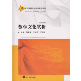 二手正版数学文化赏析 邹庭荣 武汉大学出版社