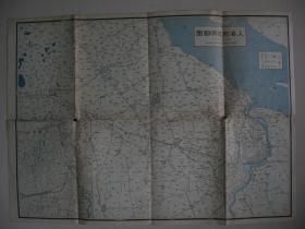 双面印老地图 1937年 《上海附近明细地图》 背面《南京上海详细地图》