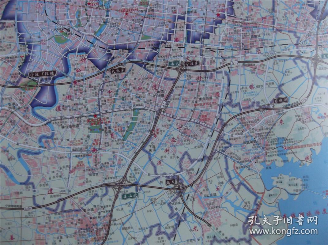 2015宁波市鄞州区挂图 二全张地图