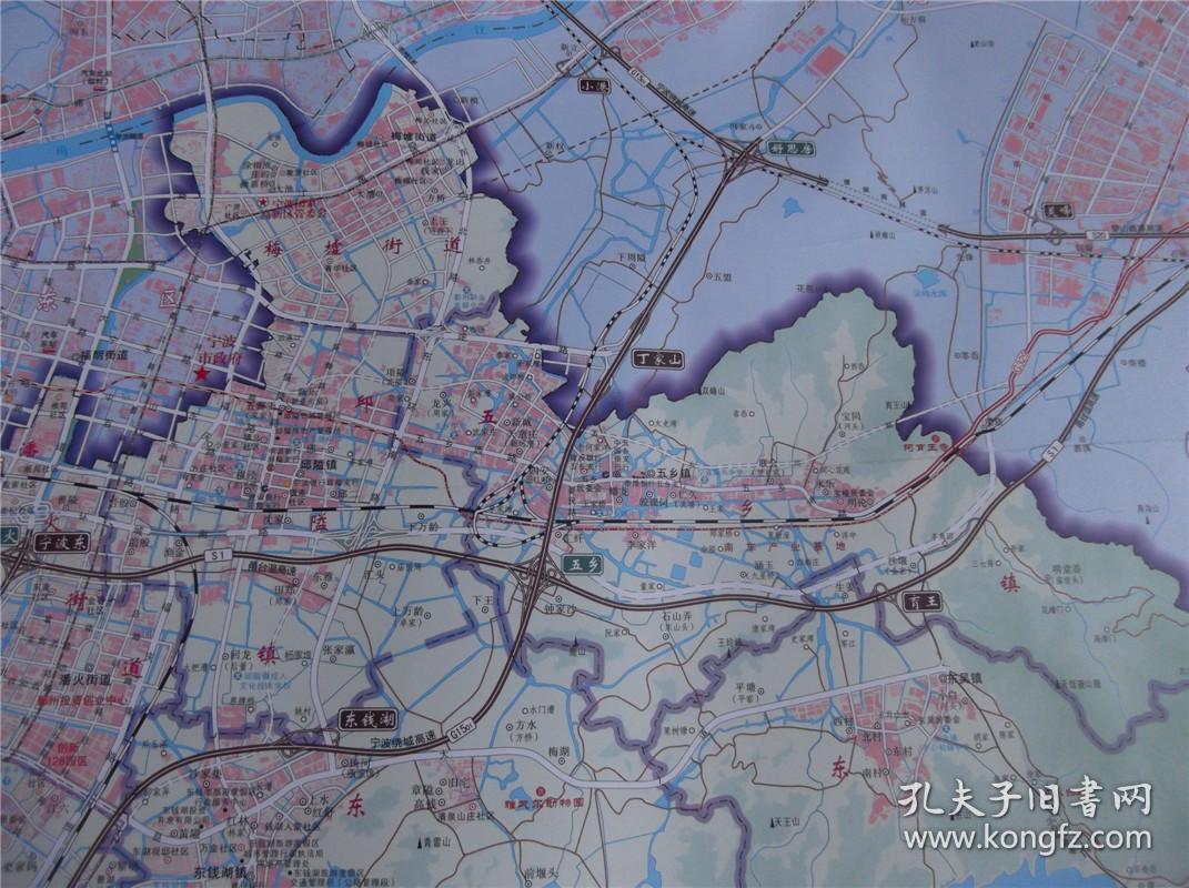 2015宁波市鄞州区挂图二全张地图