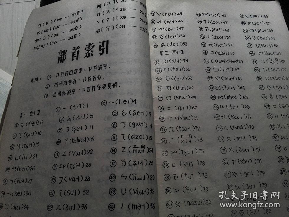 极少见1978年油印本彝文字典