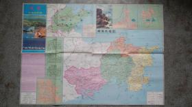 舊地圖-威海市交通旅游圖（2000年3月4版7?。?開85品