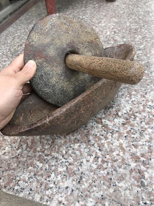 石药碾 中药碾子 石雕药碾 老石器