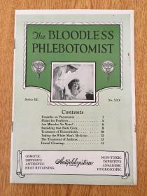民国英文原版《THE BLOODLESS PHLEBOTOMIST》一薄册