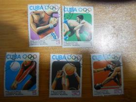 外国邮票5枚合售