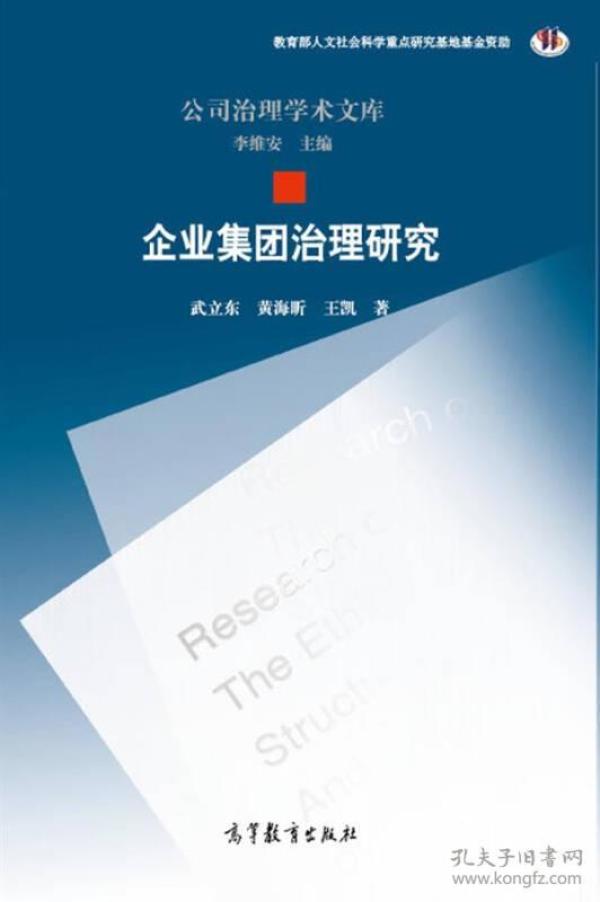 企业集团治理研究