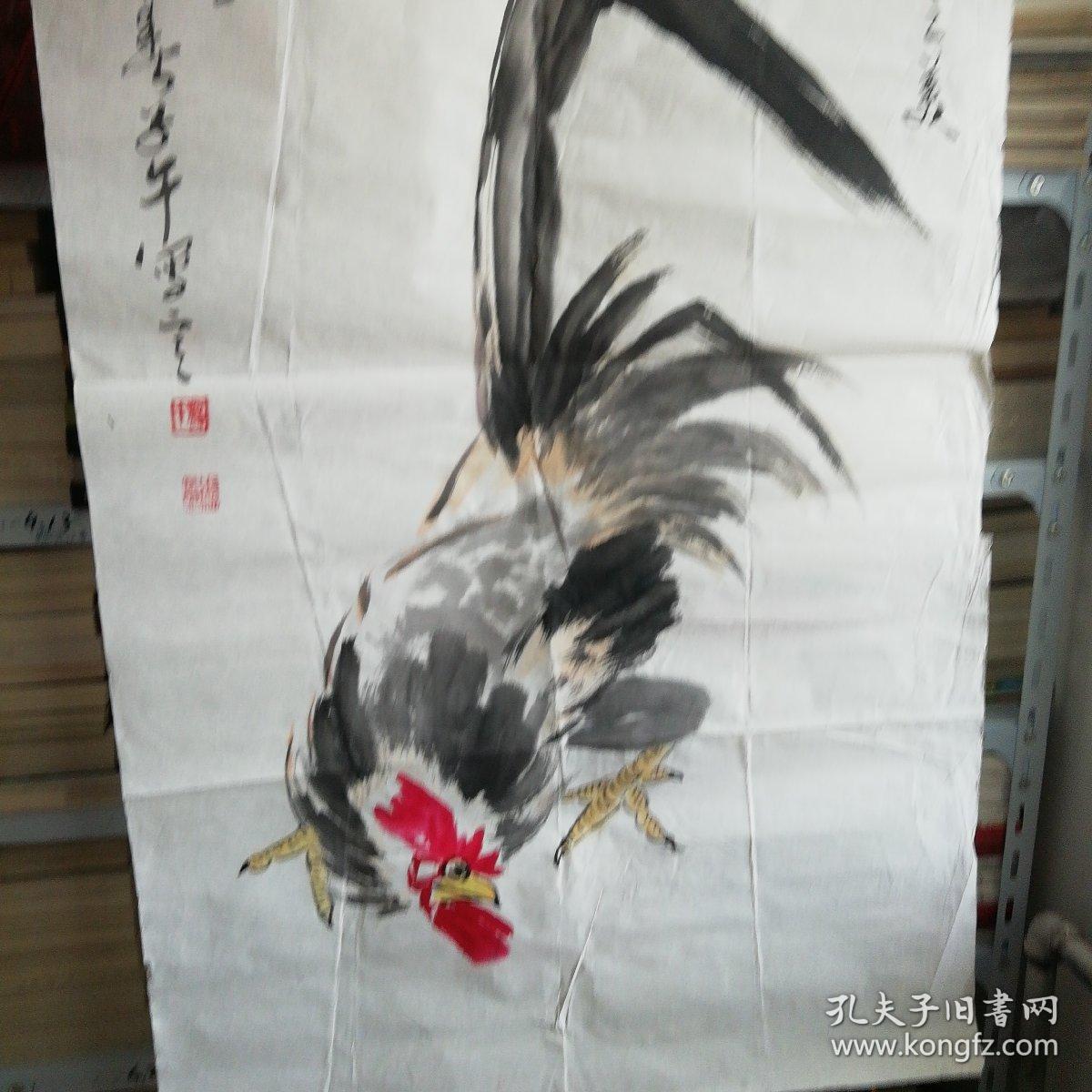 张广福大鸡(吉)图126×70cm