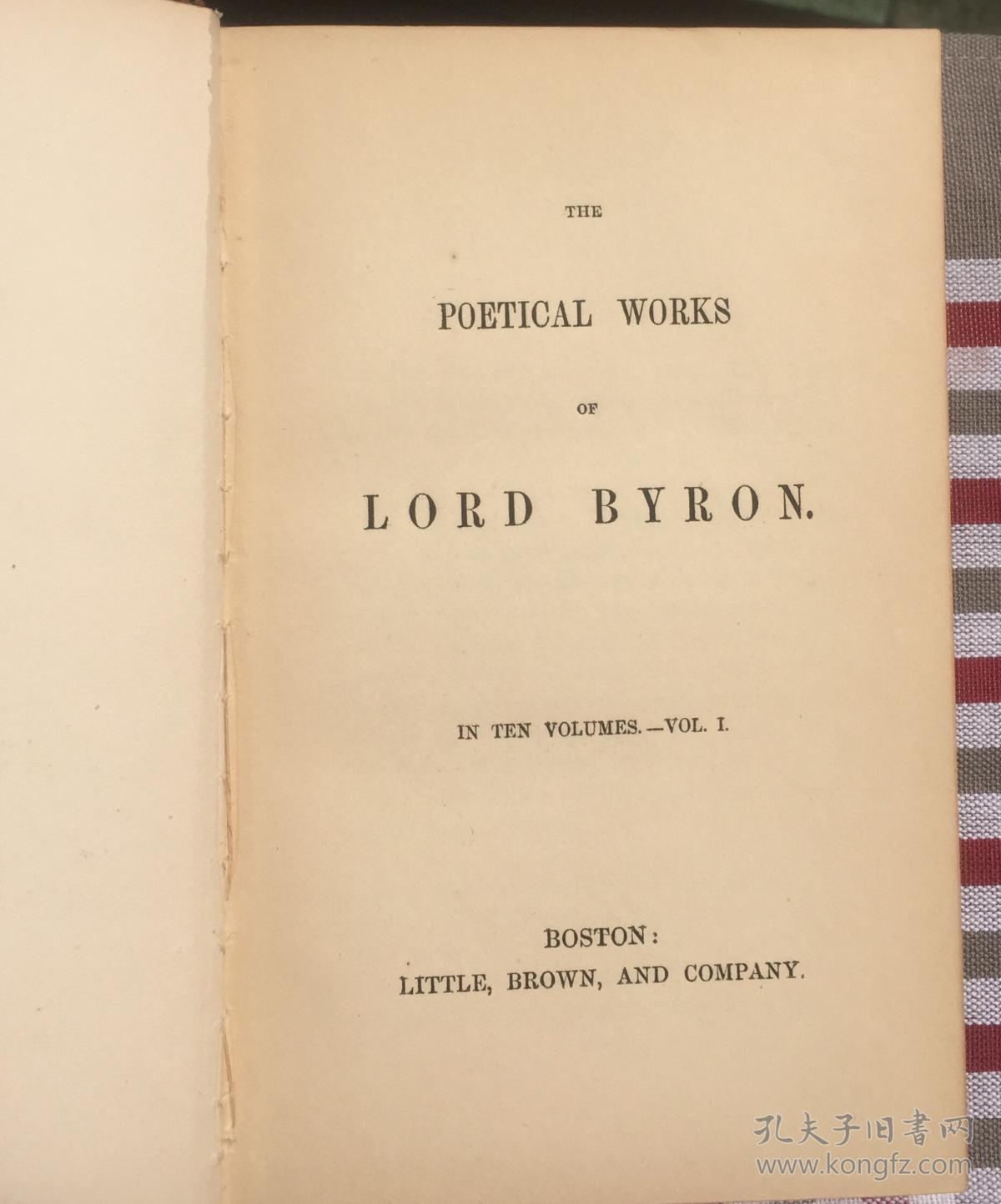 1851拜伦全集十册全英国大画家透纳二十帧精美铜版画描绘诗人一生行旅