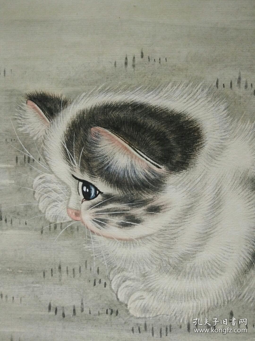 米春茂工笔猫,纯手绘