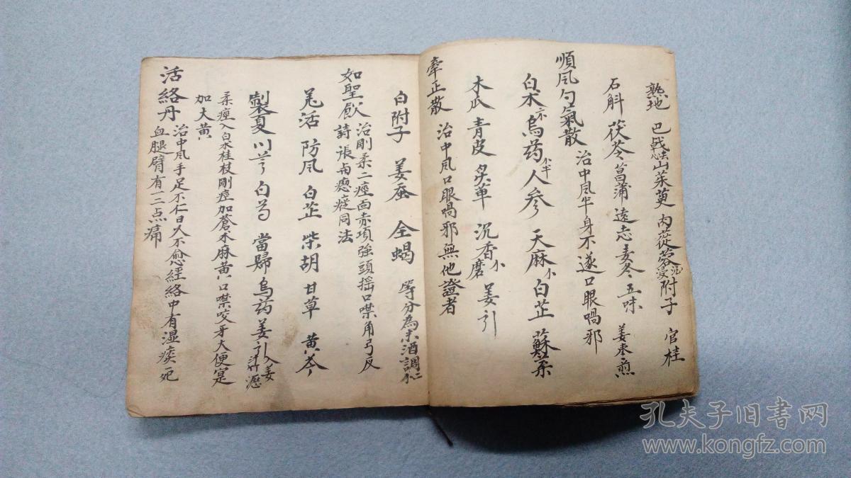 手抄医书药方