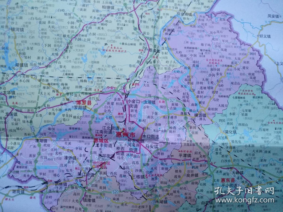 2018年 惠州指南地图 惠州地图 惠州市地图 惠州旅游图 惠州交通图