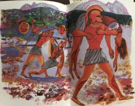 古希腊金羊毛的故事(珀尔修斯、伊阿宋、阿基里斯和忒休斯四大英雄故事集)帆布面精装 书脊烫金 16开精美插图版