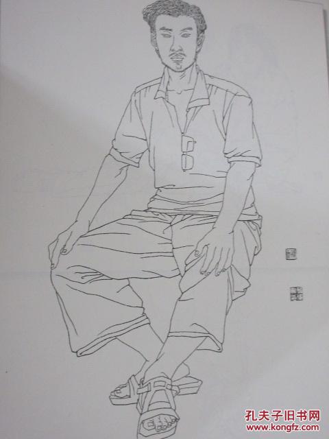 线描人物写生