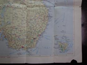 澳大利亚地图 2001年2版6印 2开独版 中图版 中