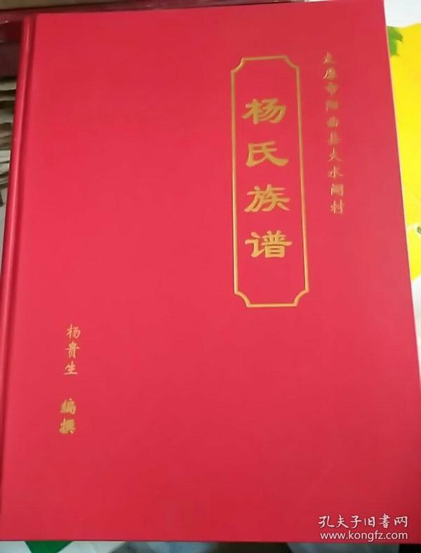 杨氏族谱一太原市阳曲县大水阔村