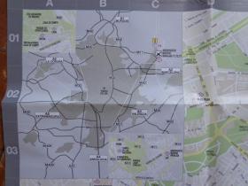 MADRID西班牙马德里地图 00年代 2开独版 中
