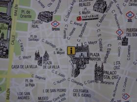 MADRID西班牙马德里地图 00年代 2开独版 中