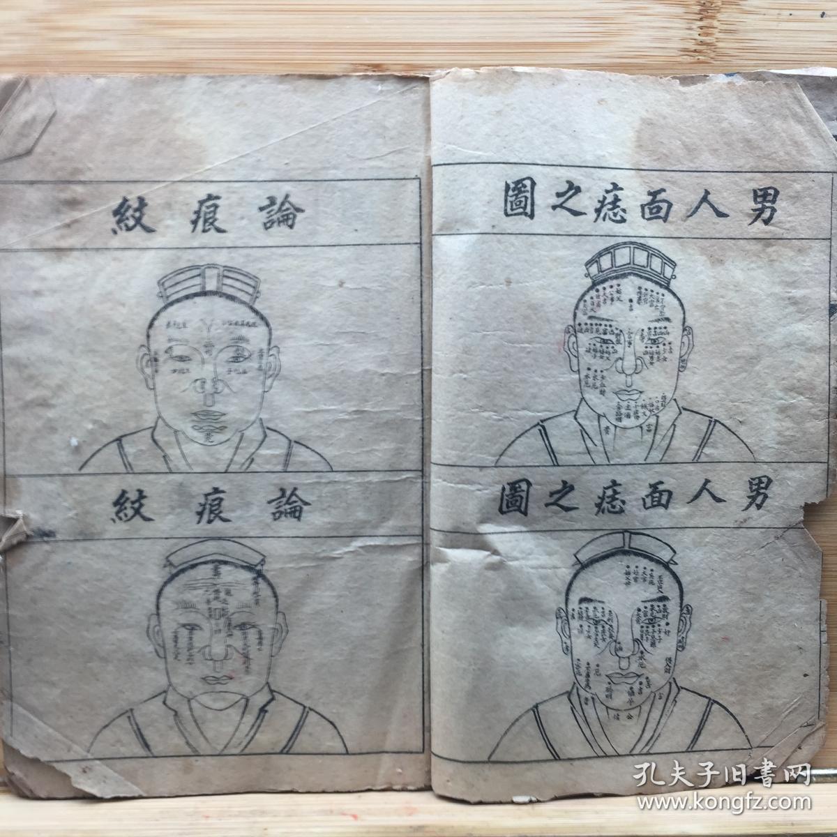 【复印件】《 面相 看相 预测 》符秘本 老法本 古籍孤本 符咒件