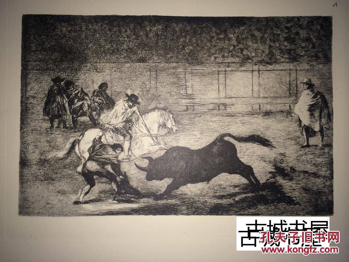 戈雅蚀刻版画集,1947年,40幅,巨型本: 36cm by 47cm