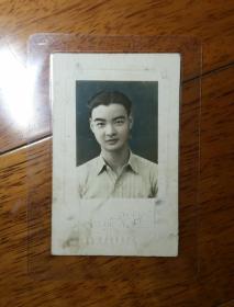 民国老照片1948年摄于长沙蓉光照相   手工上色