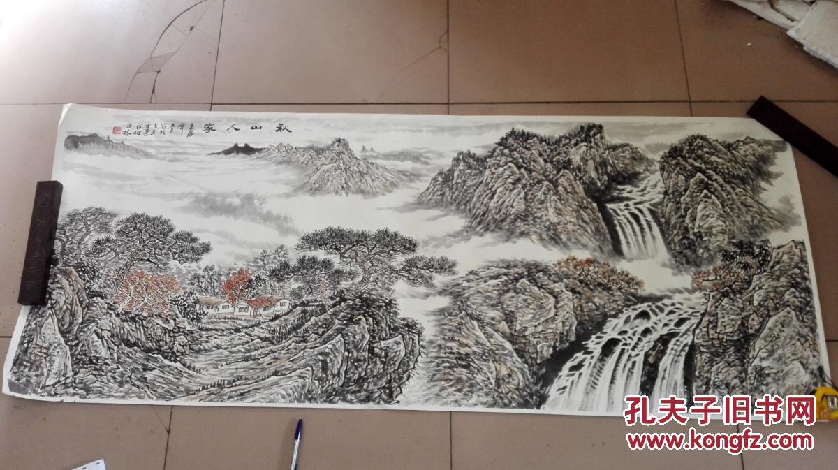 大幅名家山水画作.落款方林 拍品编号:28480912