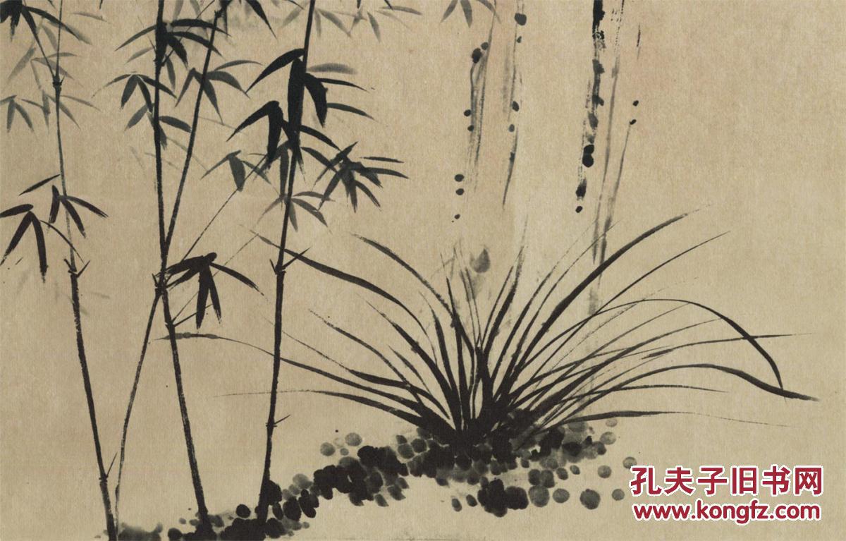 清郑板桥兰竹图