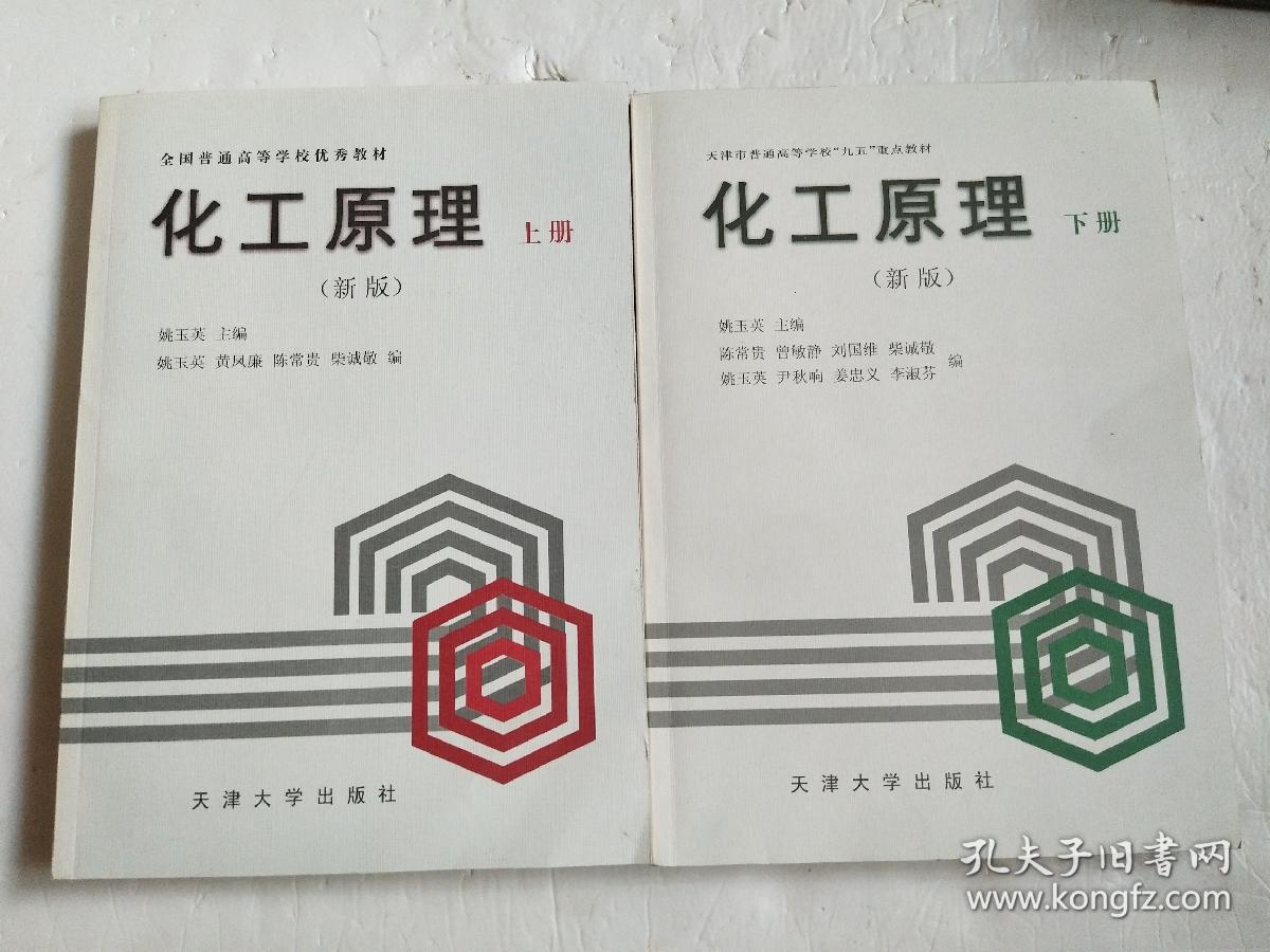 化工原理·新版 (上、下册)全2册 姚玉英 主编 