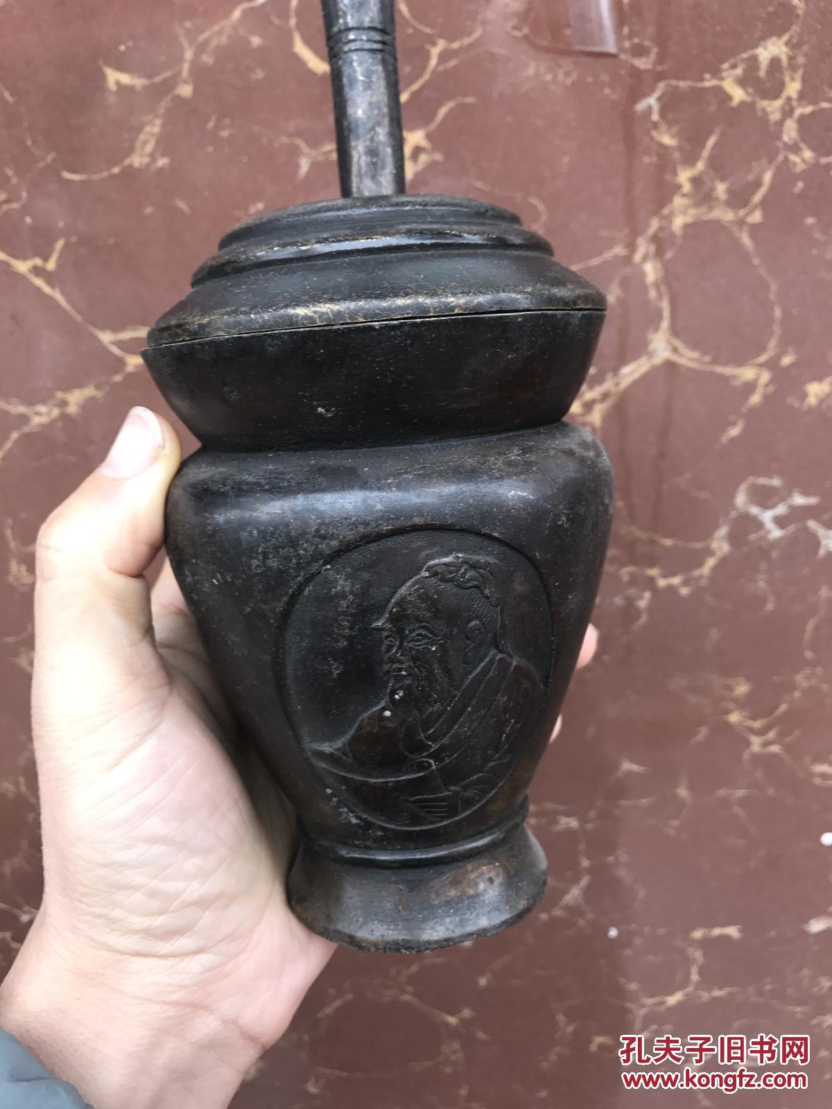 收来的老捣药罐纯铜捣药罐中医中药器具草药罐