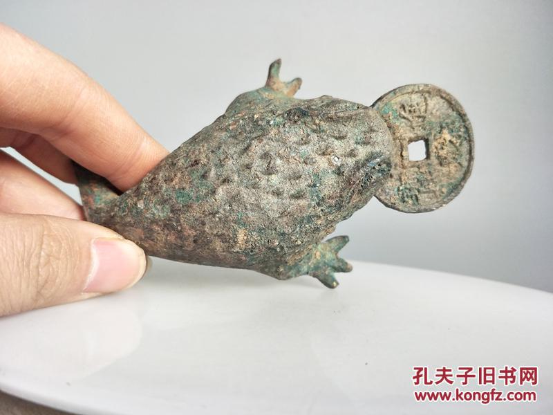 乡下收的老青铜金蟾