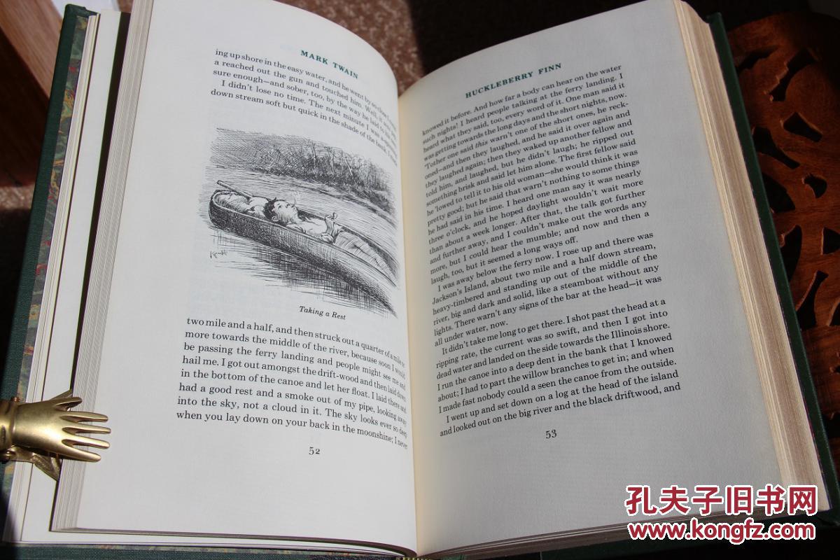 哈克贝利芬历险记 the adventures of huckleberry finn 真皮典藏版
