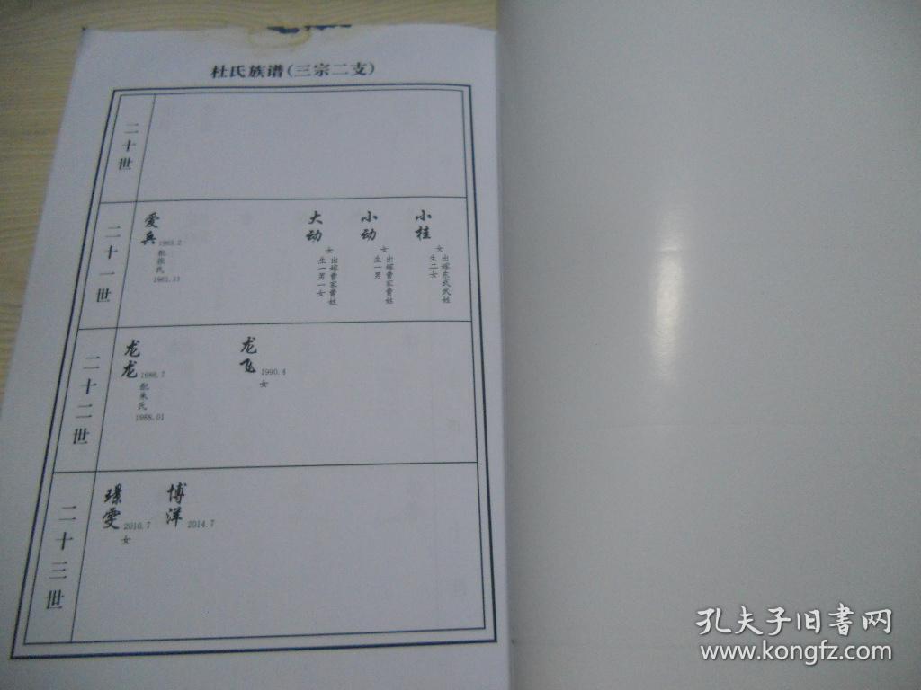 杜氏族谱