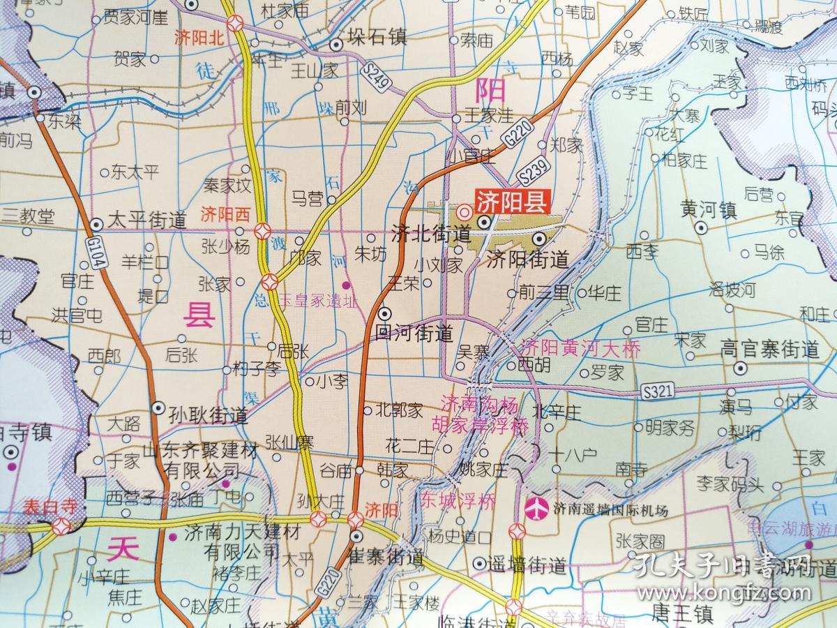 济南市交通旅游图 2018年 济南地图 济南市地图 济南交通图