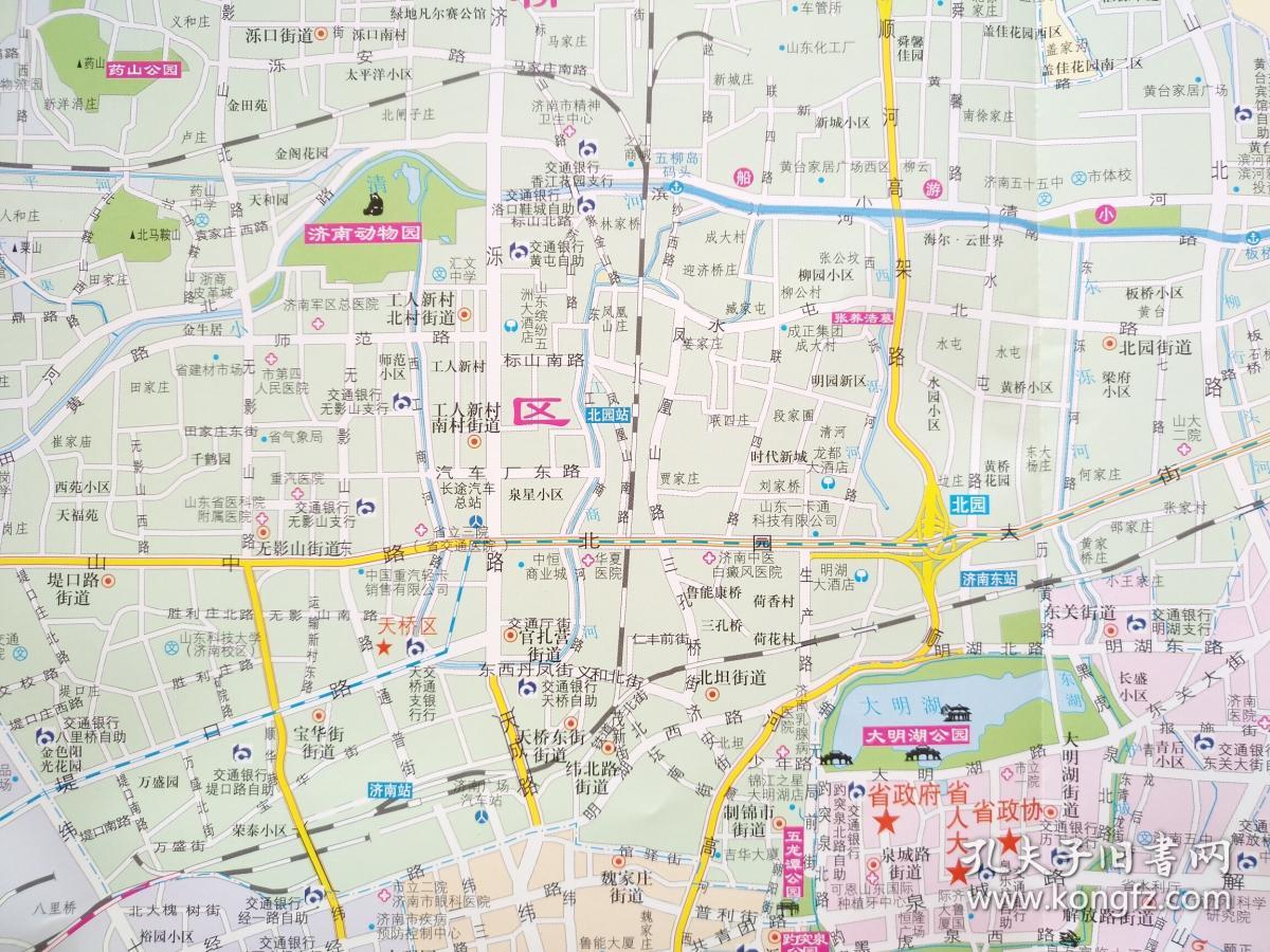 济南市交通旅游图2018年济南地图济南市地图济南交通图