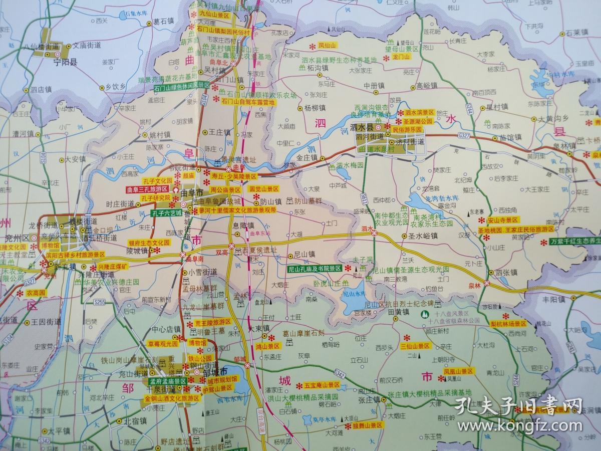 济宁市旅游地图 济宁市地图 济宁地图 济宁旅游图 济宁城区图