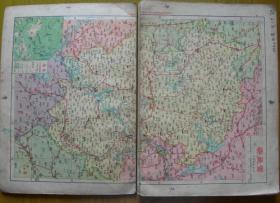 民国地图,武汉武昌亚新地学社制《本国分省精