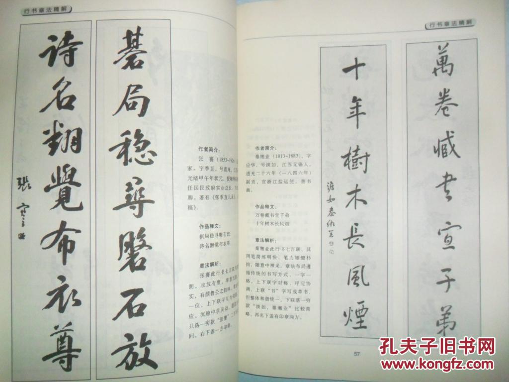 行书章法精解 (中国书法章节法赏析丛书)