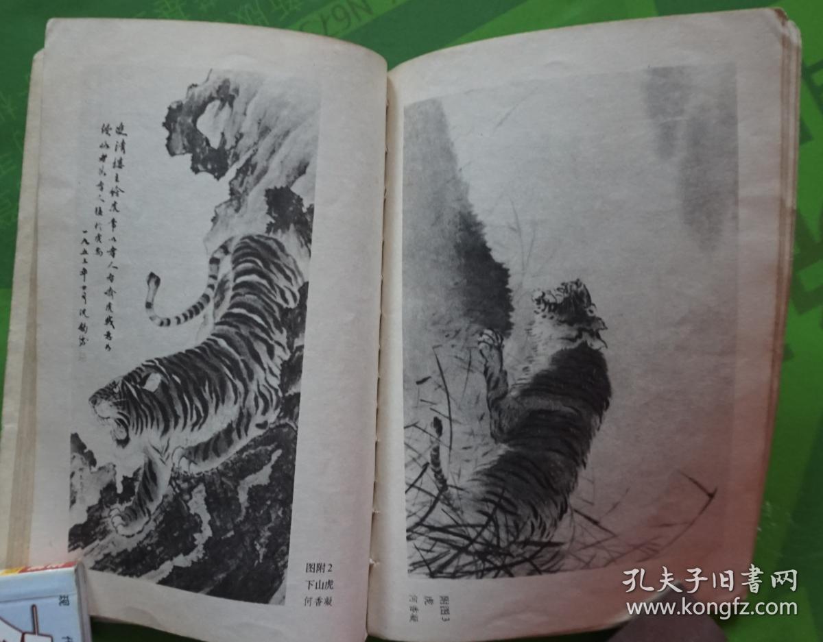 老虎画法人任曼逸讲授画虎笔记温鸿源任善评编1985年上海人民美术出版