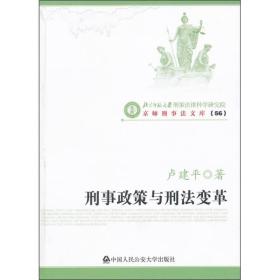 京师刑事法文库:刑事政策与刑法变革