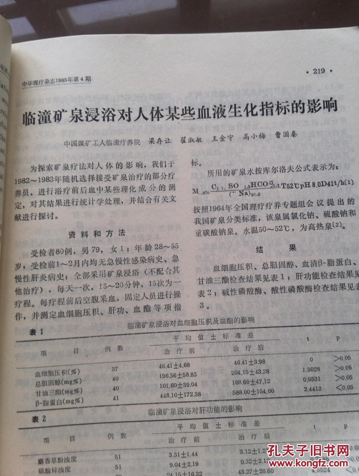 【图】中华理疗杂志1985年紫外线照射对人体