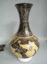 乡下收的一件宋代画工漂亮的磁州窑蟠兽瓷瓶