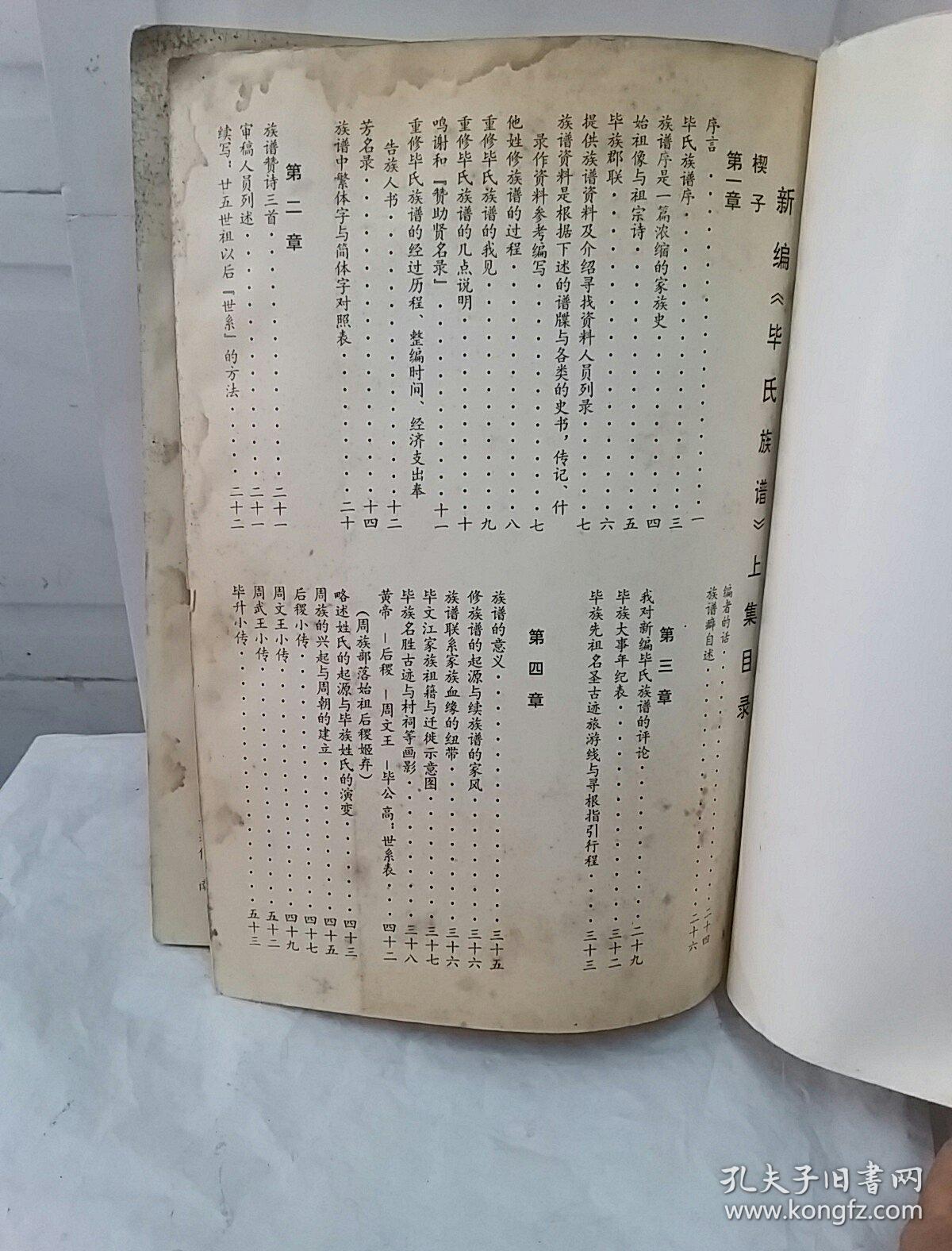 毕氏族谱(广东省广州市花都区)