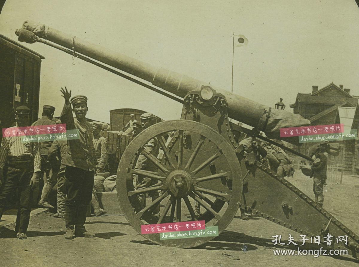 清末民国立体照片-----清代在1905东北满洲日俄战争中获胜的日军在