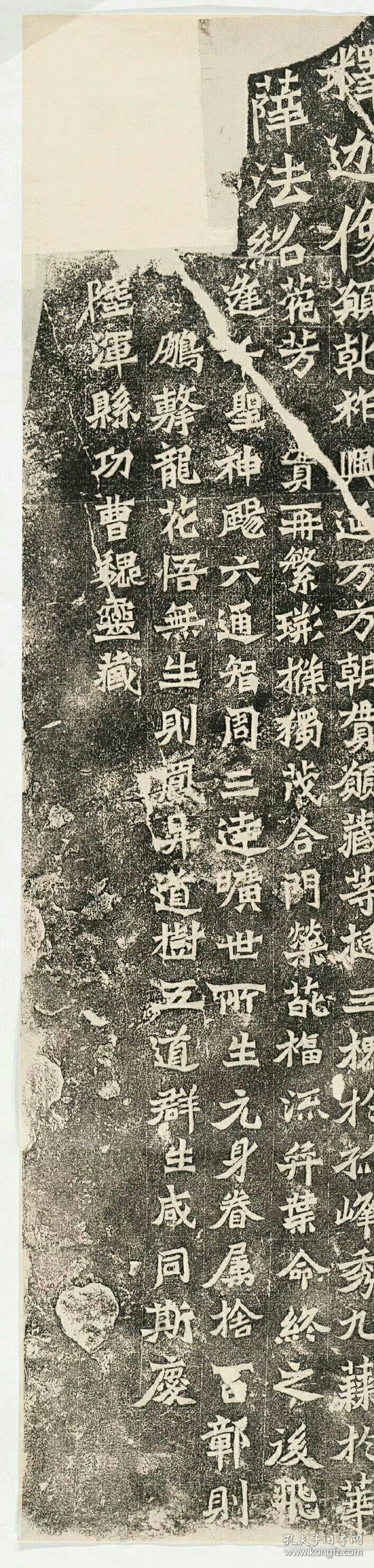 北魏 魏灵藏 薛法绍造像题记(嘉庆拓本,自鉴).清嘉庆拓本.拓片尺寸49.