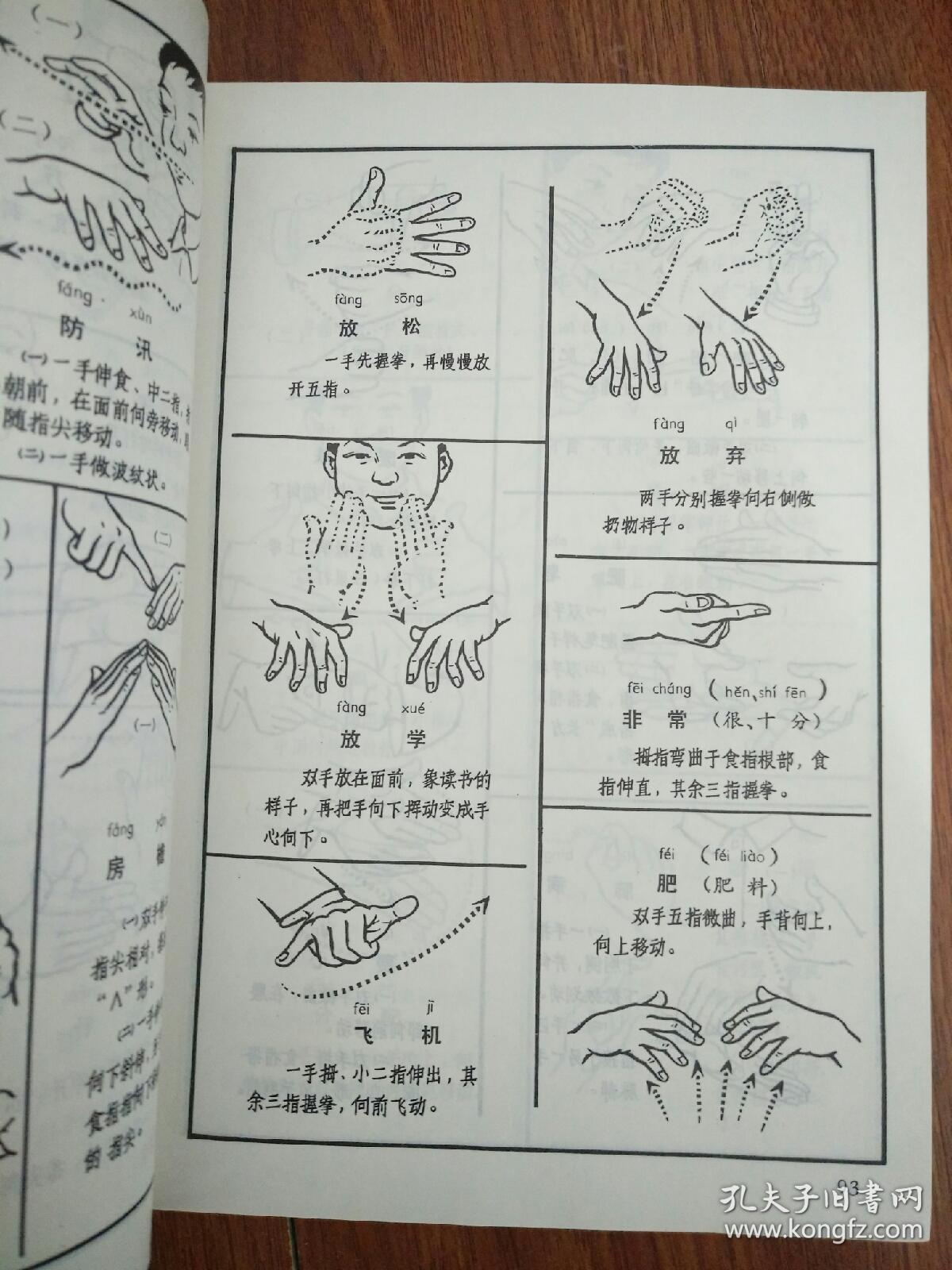 聋哑人通用手语图第一辑