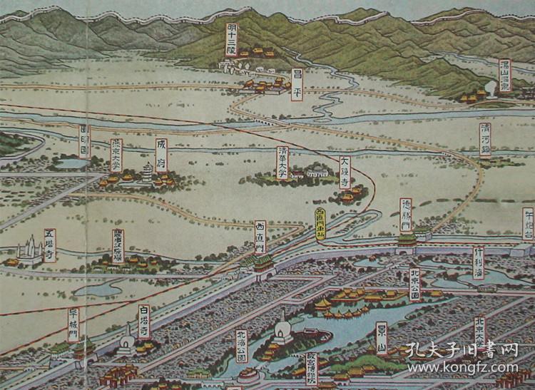 故宫,万寿山,八达岭,卢沟桥!北京纪念戳记!