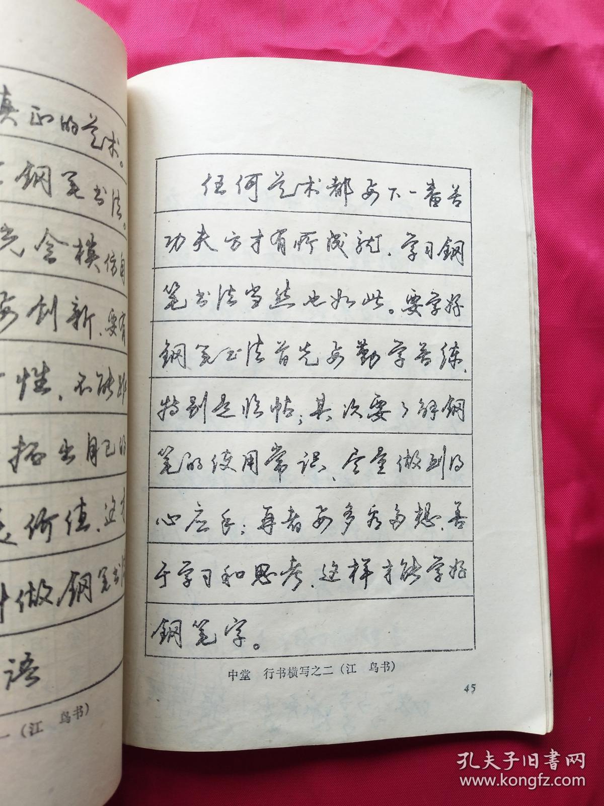 江鸟钢笔字帖_沈鸿根_孔夫子旧书网