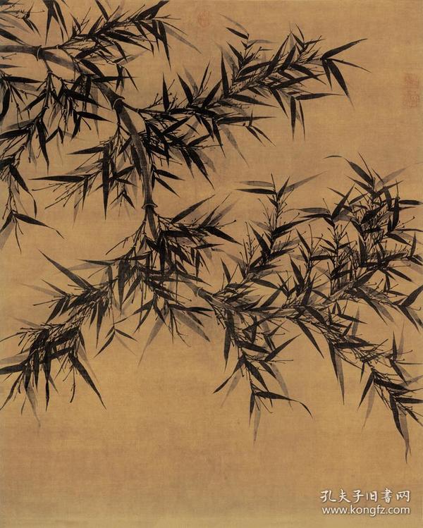 宋 文同 墨竹图轴 131.6x105.