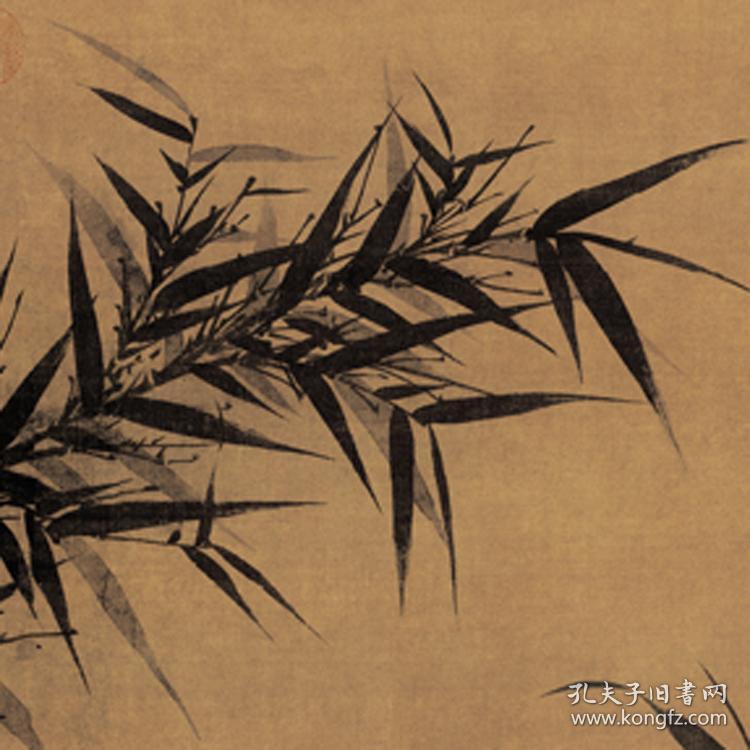 4cm 绢本 国画宣纸绢布艺术微喷画芯 名画复制 原作版画_文同_孔夫子