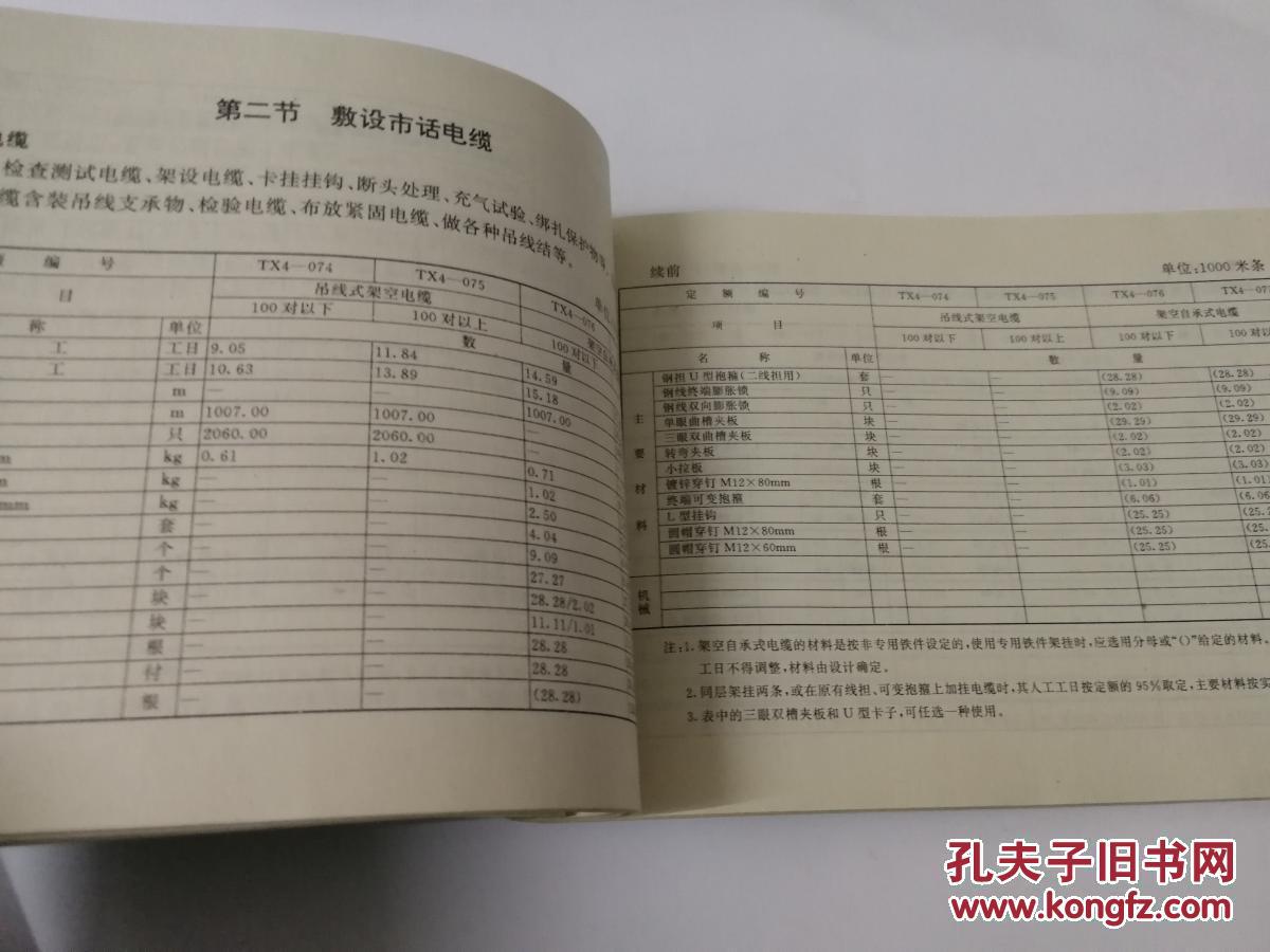 【图】《通信建设工程预算定额 第二册 通信线